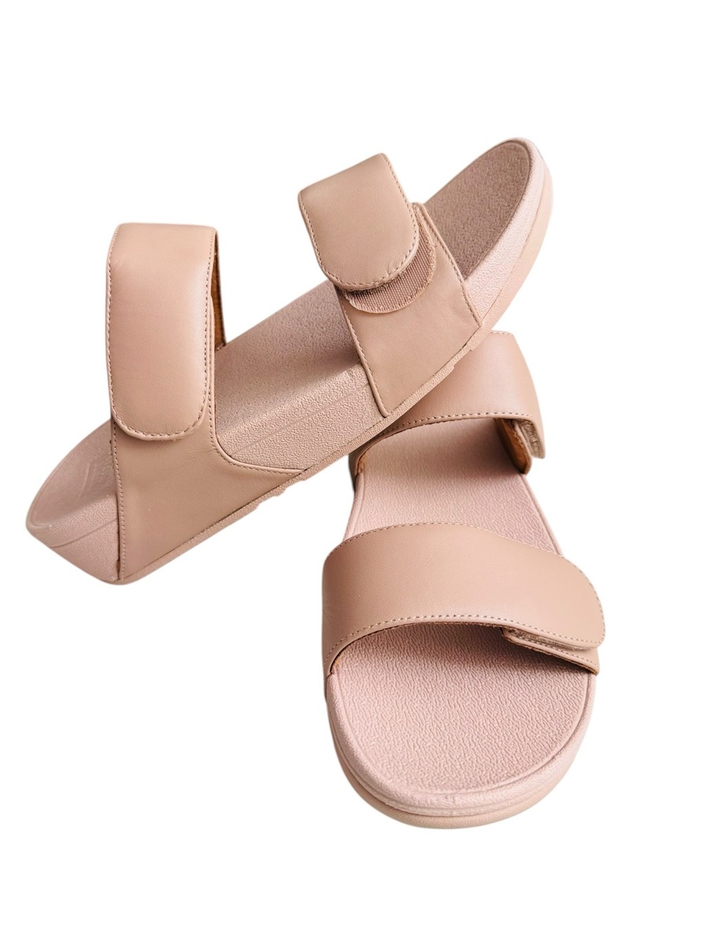 FitFlop Women’s Adjustable Double Strap Slide Sandals Blush Pink US 10 EU 42
